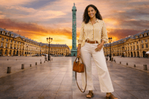 Blusa de rayas: el look pulido que estiliza con naturalidad