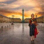 Camisa estampada multicolor