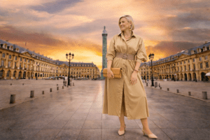 Vestido beige elegante: la clave de un estilo pulido y atemporal