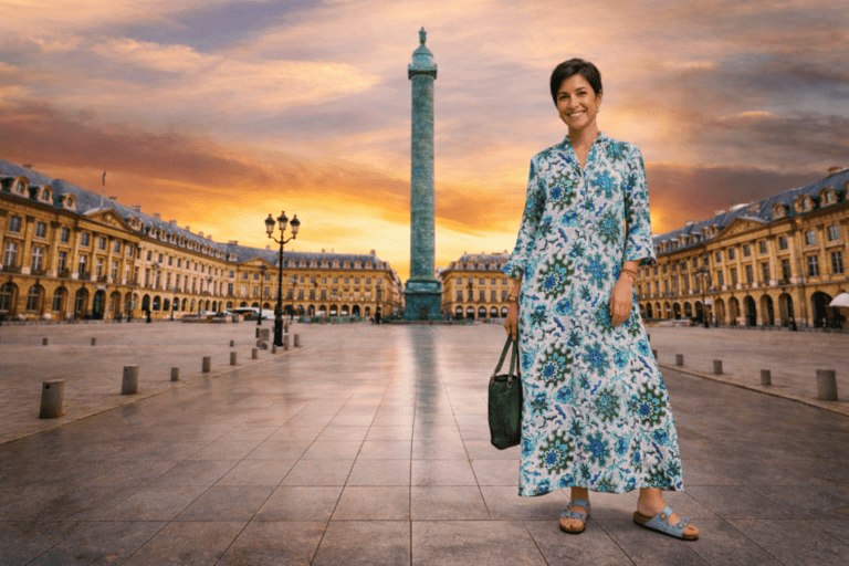 VESTIDO ESTAMPADO AZUL